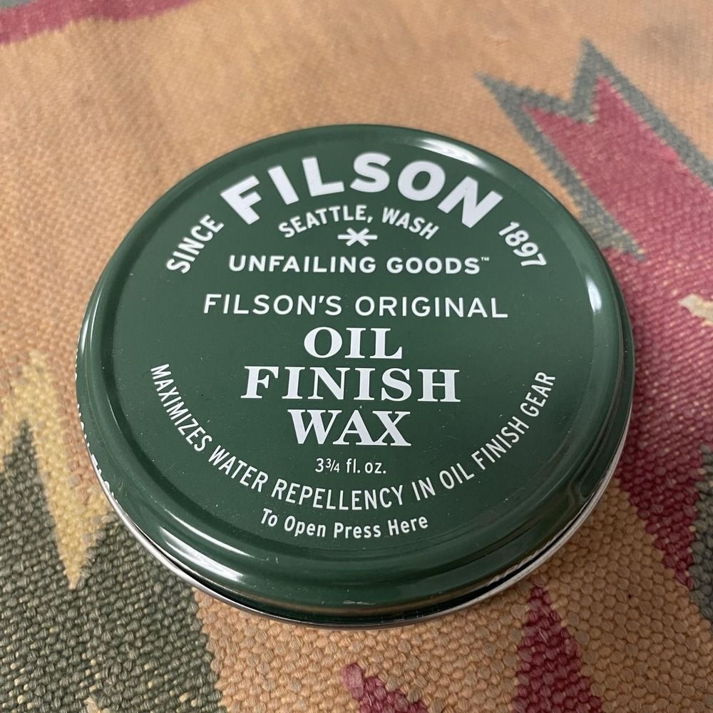 Filson Oil Finish Wax One Size Green 3.75 Fl Oz Tin Water Repellent 11069033
